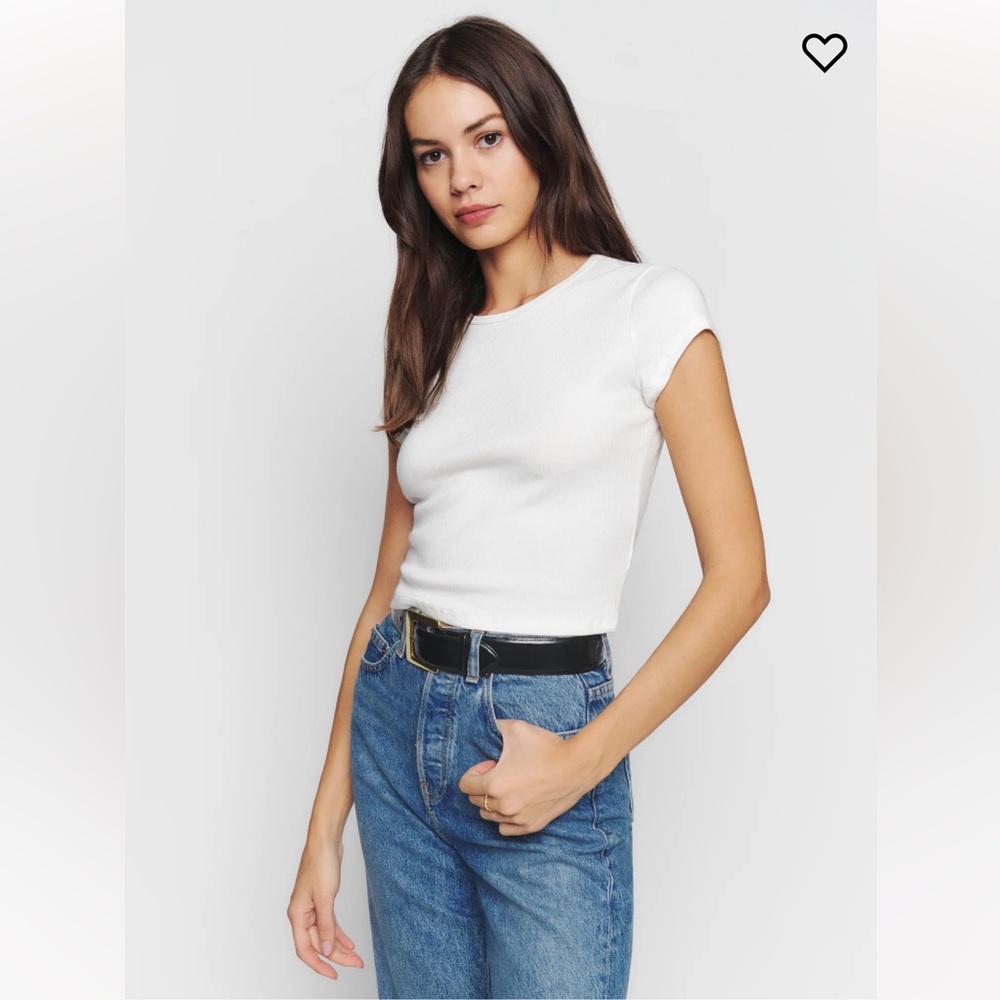 Reformation cropped muse T shirt